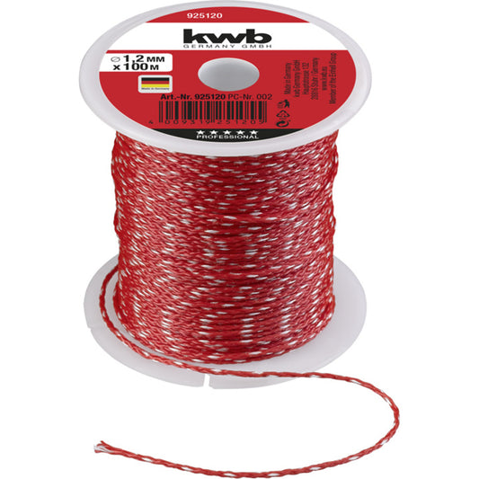 kwb - Maurerschnur, Rot, 100 m, 1,2 mm - 925120