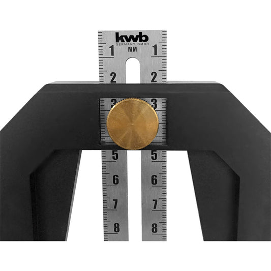 kwb - Einstelllehre für Oberfräsen und Tischkreissägen, 0 - 100 mm - 092100