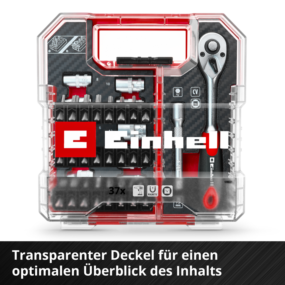 Einhell Bit und Ratschen-Set 37-tlg. - 109022