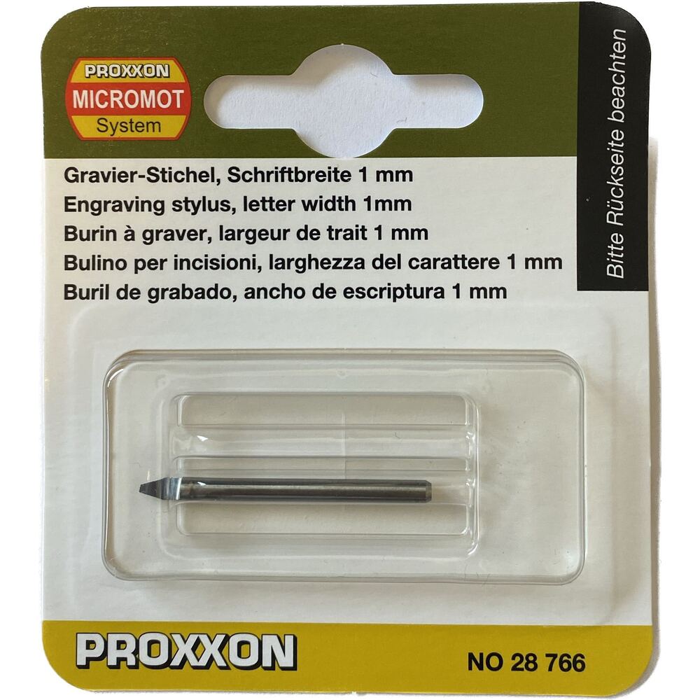 Proxxon - Vollhartmetall-Gravier-Stichel, Schriftbreite 1,0 mm - 28766