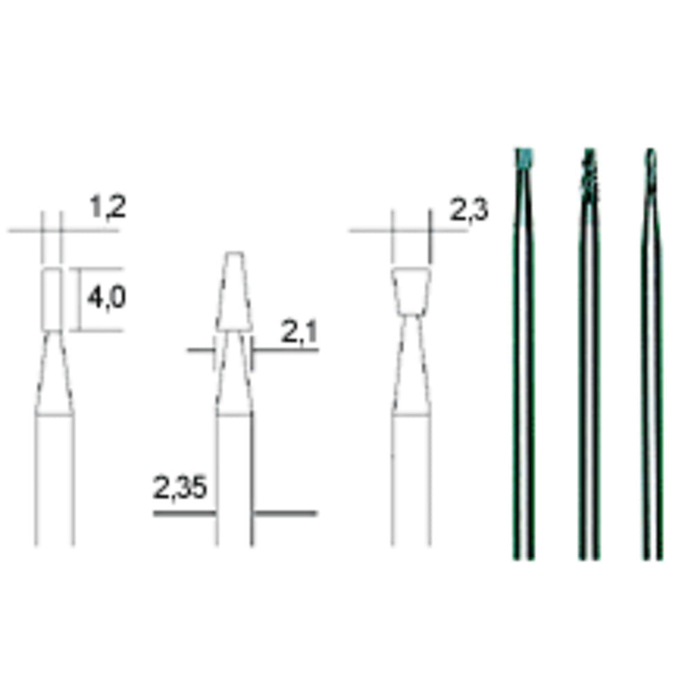 Proxxon - Hartmetall-Fräsersatz, Zylinder, Kegel, Walze (3-teilig) - 28752