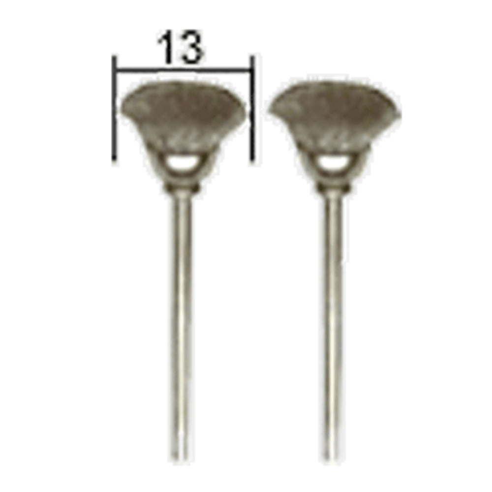 Proxxon - Topfbürsten, Stahl, 13 mm, 2 Stück - 28953