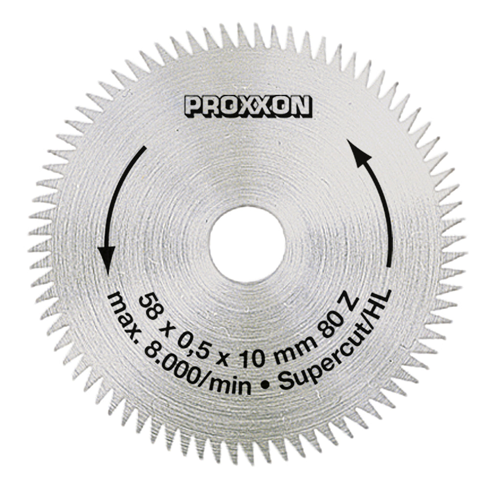 Proxxon - Kreissägeblatt "Super-Cut", 58 mm (80 Zähne) - 28014