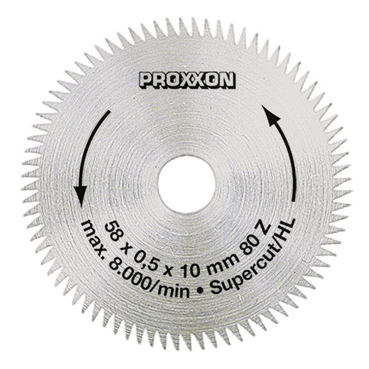 Proxxon - Kreissägeblatt "Super-Cut", 58 mm (80 Zähne) - 28014