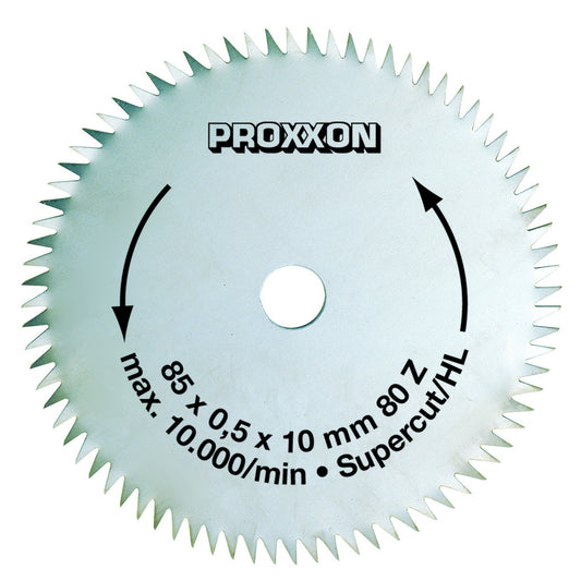 Proxxon - Kreissägeblatt Super-Cut, Ø 85 x 0,5 x 10 mm, 80 Zähne - 28731