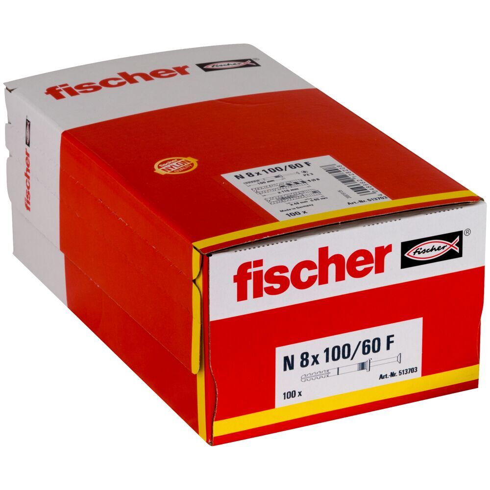 Fischer - Nageldübel N 8X100/60 F (100) - 513703