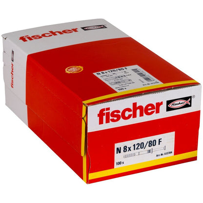 Fischer - Nageldübel N 8X120/80 F (100) - 513704