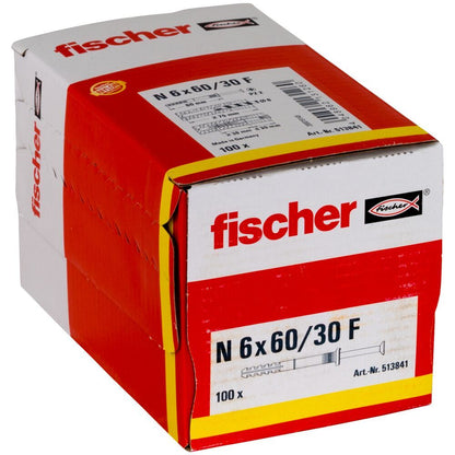 Fischer - Nageldübel N 6X60/30 F (100) - 513841