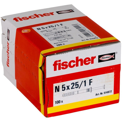 Fischer  - Nageldübel N 5X25/1 F (100) - 514872