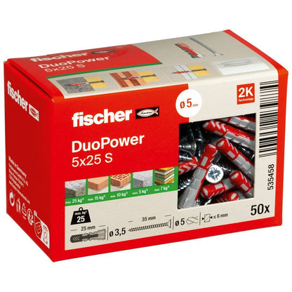 Fischer - DUOPOWER 5x25 S LD - 535458