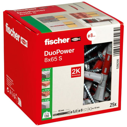 Fischer - DUOPOWER 8x65 S LD - 538256