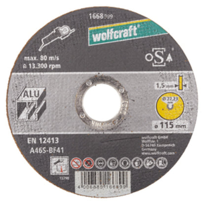 Wolfcraft - 1 Trennscheibe Aluminium ø125x1,5x22,2mm - 1669999