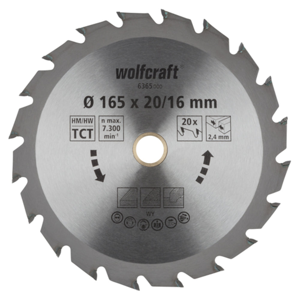 Wolfcraft - 1 Kreissägeblatt HM, 18 Zähne ø140mm - 6358000