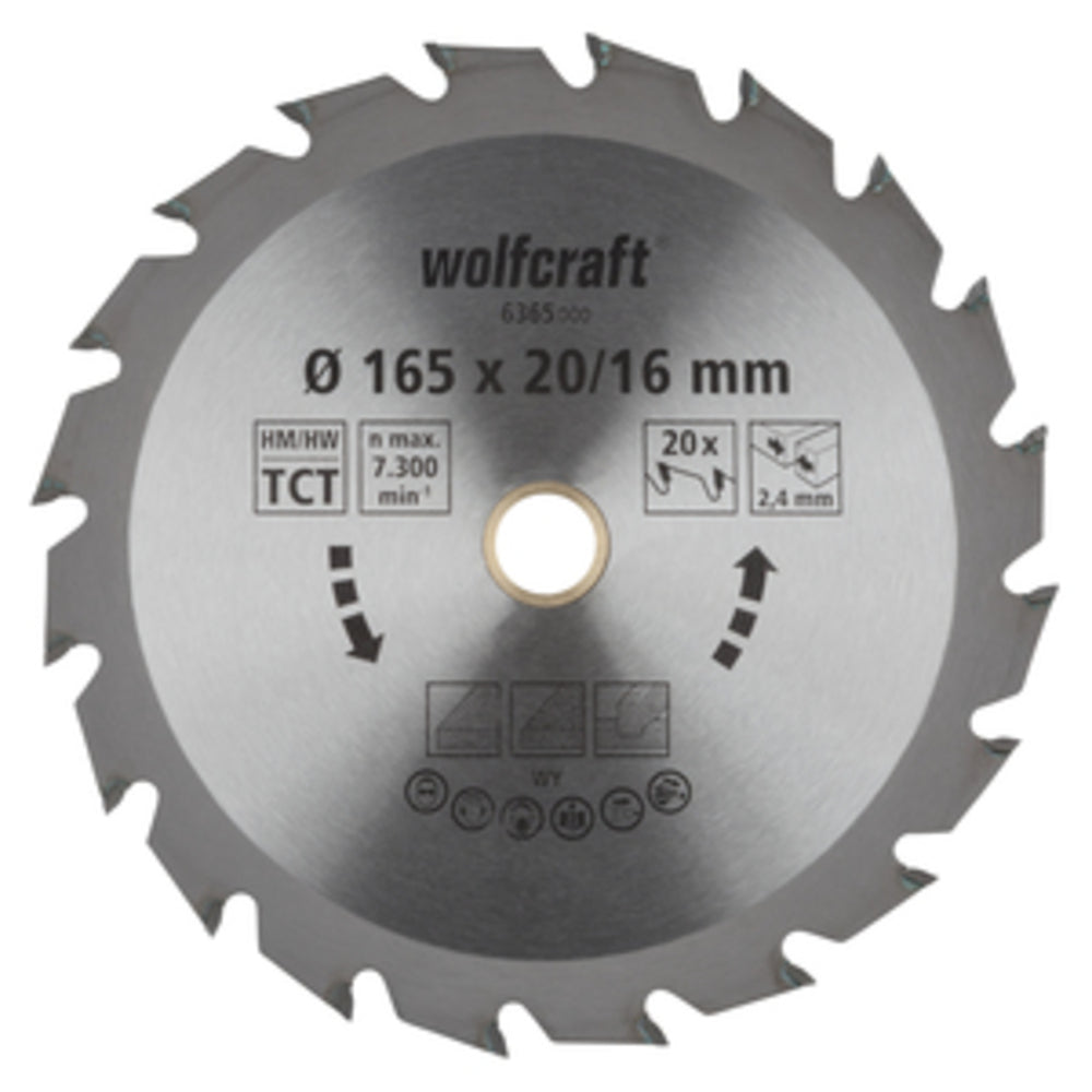 Wolfcraft - 1 Kreissägeblatt HM, 18 Zähne ø140mm - 6358000