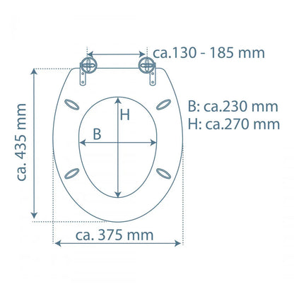 Kirchhoff - MDF WC-Sitz SPIRIT ANTHRAZIT, mit Absenkautomatik - 80104