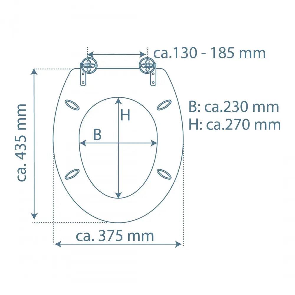 Kirchhoff - MDF WC-Sitz MARMOR STONE, mit Absenkautomatik - 80194