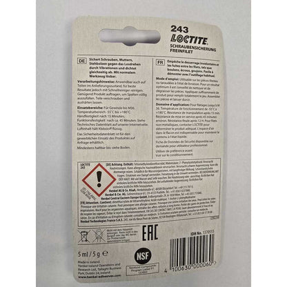Henkel - Loctite 243 Schraubensicherung 5 ml - 1370555