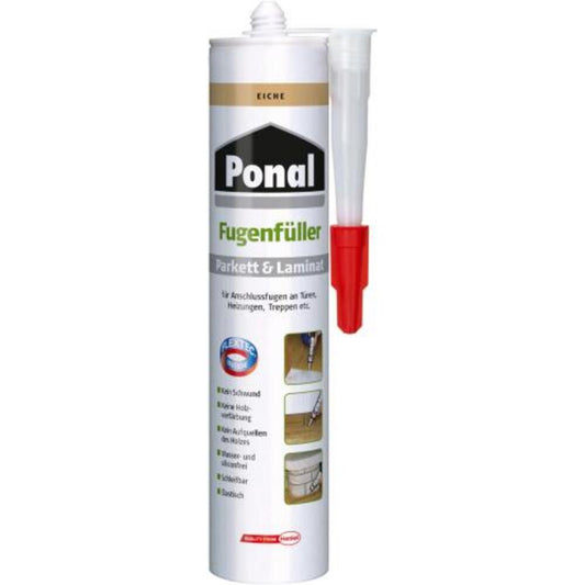 Henkel - PONAL Parkett + Laminat Fugen füller Eiche 280 ml - PN4RF