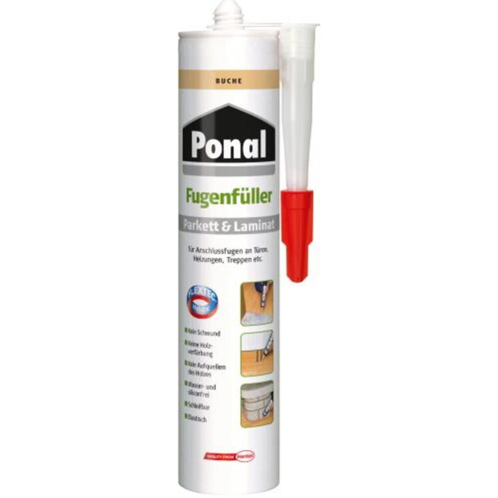 Henkel - PONAL Parkett + Laminat Fugen füller Buche 280 ml - PN6RF