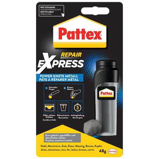 Henkel - Repair Express Power Knete Metall 48g mit Metallpartikeln - PRE7M