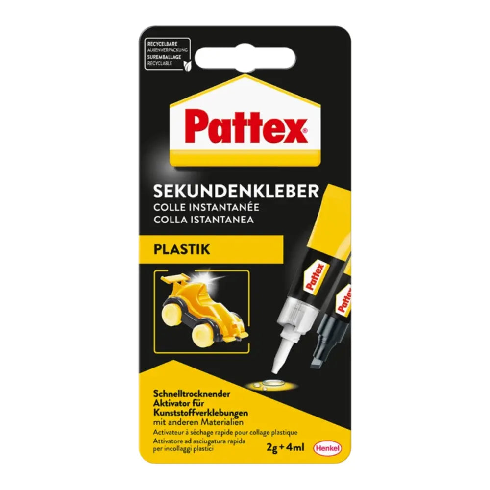 Henkel - Pattex Sekundenkleber Plastik flüssig 4ml/2g - PSA1C