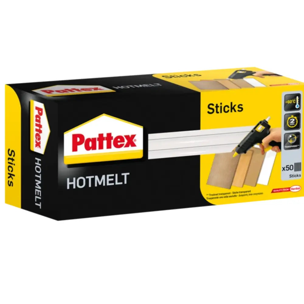 Henkel - PATTEX Hot Sticks transparent- hochfest 1000 g - PTK1