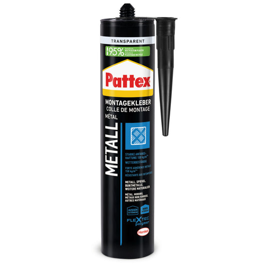Henkel - PATTEX Montagekleber Metall - transparent 310 g - PTRTR