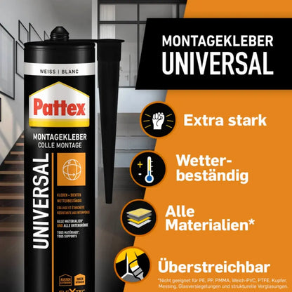 Henkel - Pattex Montage Universal weiß 420 g - PTRUN