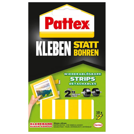 Henkel - Pattex Montage Klebe-Strips wiederablösbar - PXMS1