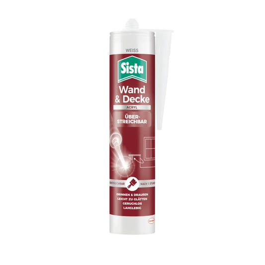 Henkel - Sista Wand & Decke Acryl weiss 280ml100% Farbdeckung - SHPWH