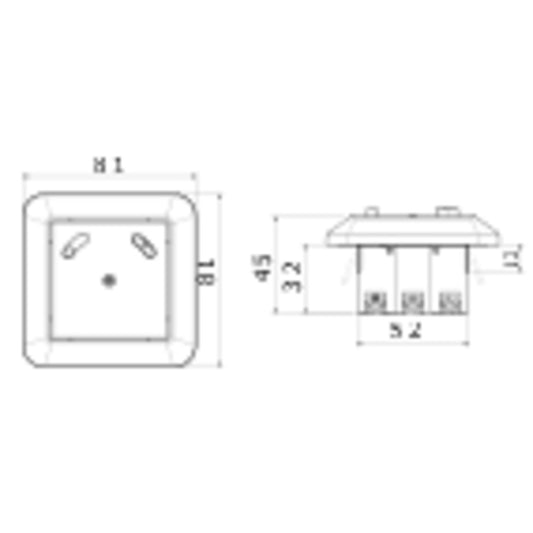 Gewiss - UP Fehlerstrom-Schutzschalter- 16 A 30 mA IP41 - GW95526