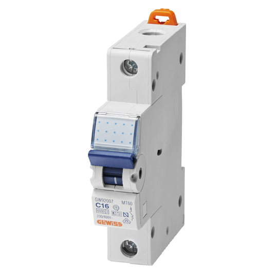 Gewiss - Leitungsschutzschalter (MT 60 - 1P CHARAKTERISTIK B 32A - 1 TE) - GW92210