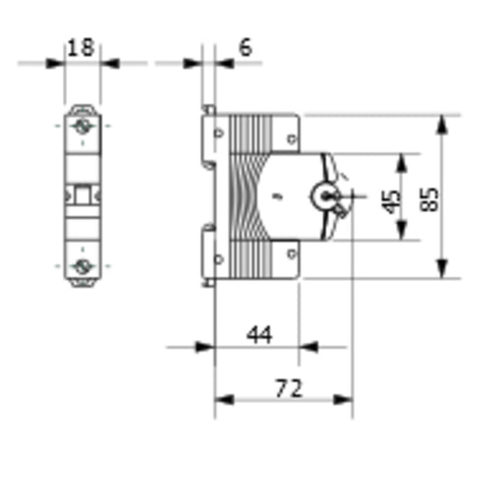 Gewiss - Leitungsschutzschalter (MT 60, 1P CHARAKTERISTIK C 16A, 1 TE) - GW92007