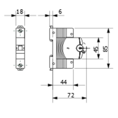 Gewiss - Leitungsschutzschalter (MT 60, 1P CHARAKTERISTIK C 20A, 1 TE) - GW92008