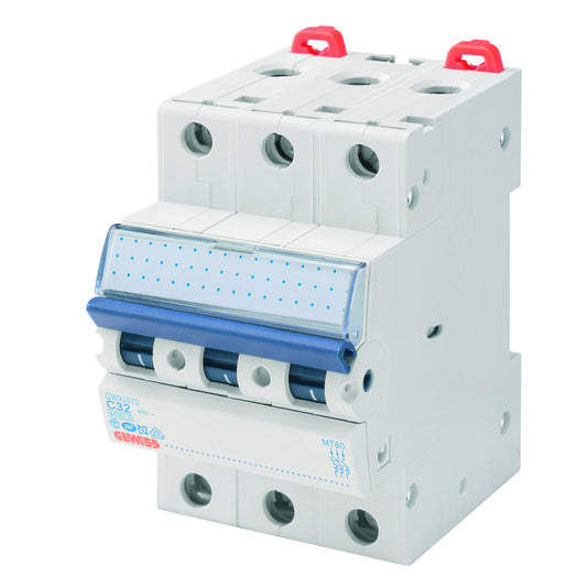 Gewiss - Leitungsschutzschalter (MT 60, 3P CHARAKTERISTIK C 16A, 3 TE) - GW92067
