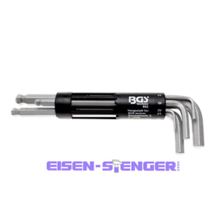 BGS - Winkelschlüssel-Satz | lang | Innensechskant / Innensechskant mit Kugelkopf 2 - 10 mm | 8-tlg. - 802