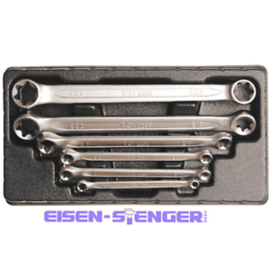 BGS - Doppel-Ringschlüssel-Satz mit E-Profil-Ringköpfen | SW E6xE8 - E20xE24 | 6-tlg. - 2268