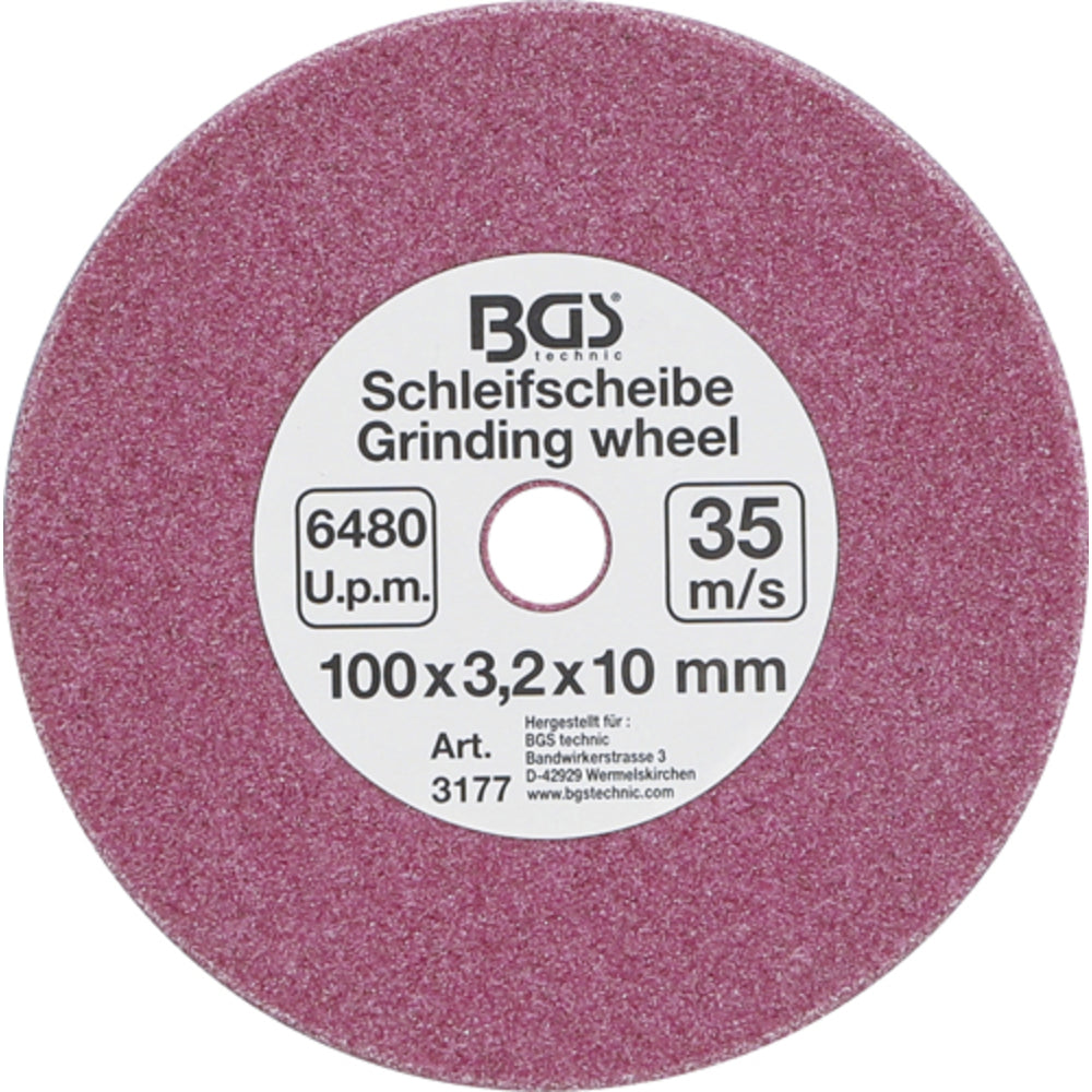 BGS - Schleifscheibe | für Art. 3180 | Ø 100 x 3,2 x 10 mm - 3177