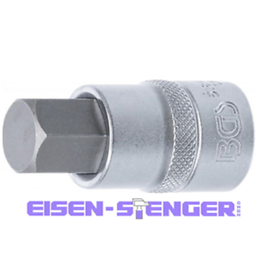 BGS - Bit-Einsatz | Antrieb Innenvierkant 12,5 mm (1/2") | Innensechskant 17 mm - 5184-H17