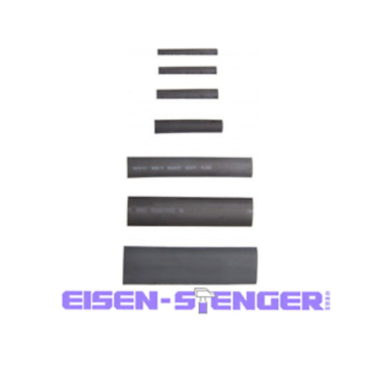 BGS - Schrumpfschlauch-Sortiment | schwarz | 127-tlg. - 8042