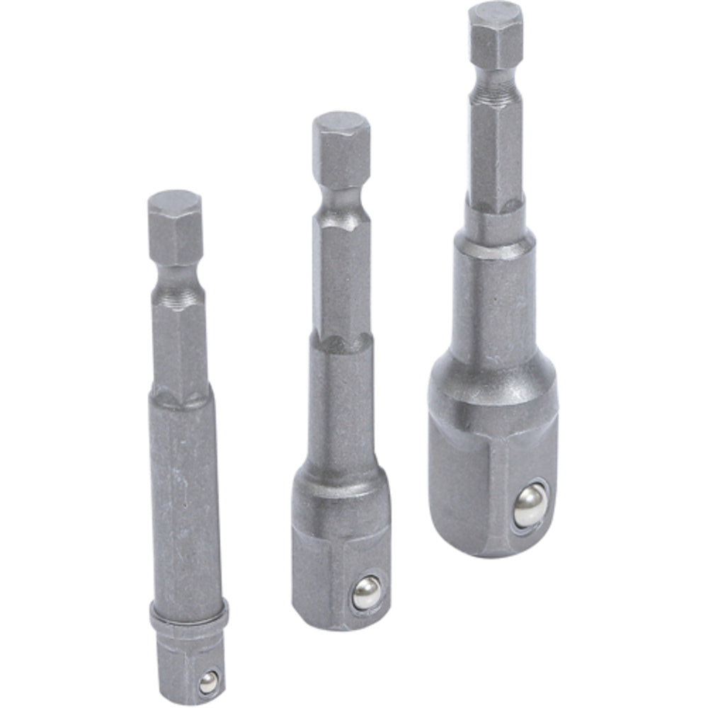 BGS - Adapter-Satz für Bohrmaschinen | Antrieb Außensechskant 6,3 mm (1/4") - 8204