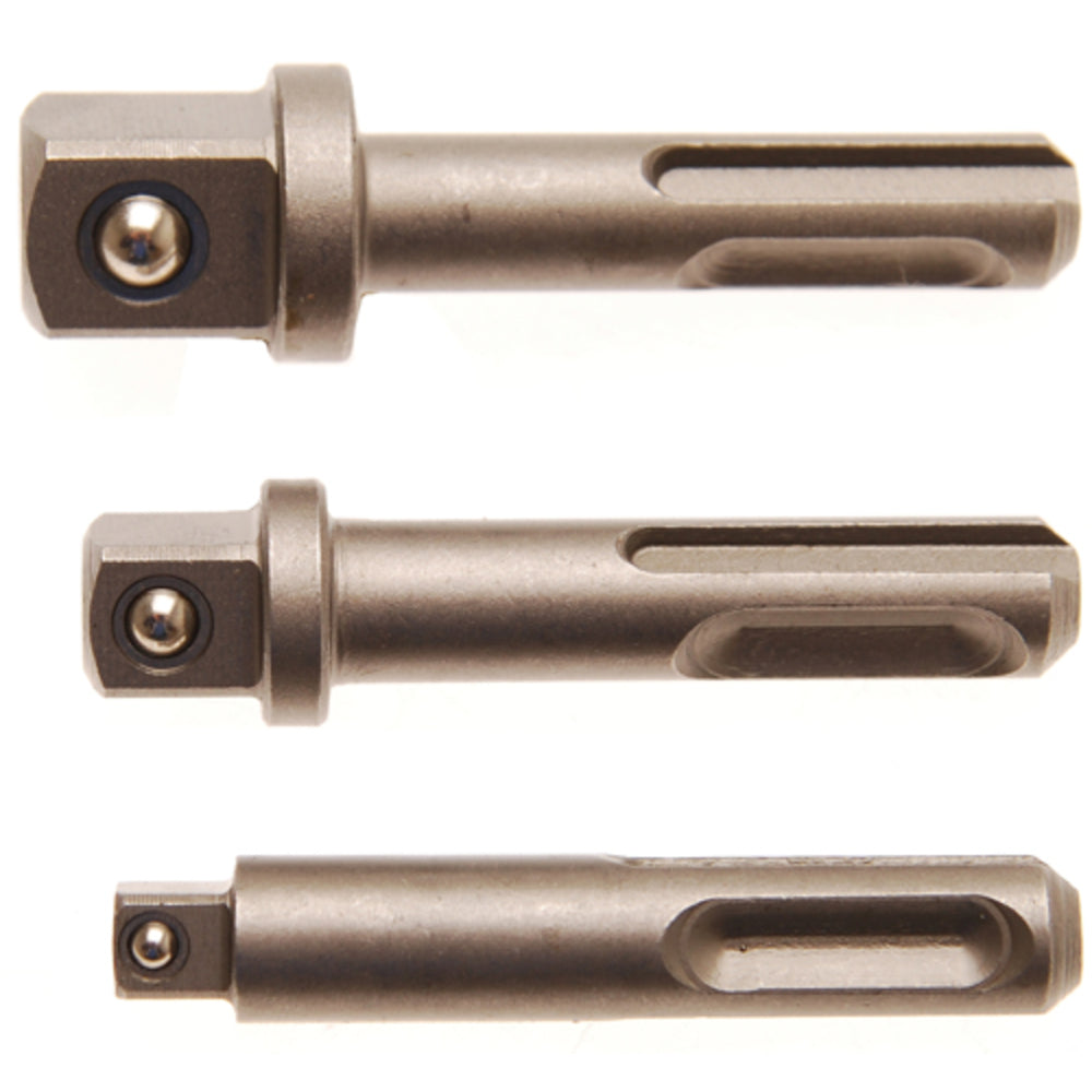 BGS - Adapter-Satz | SDS - Außenvierkant 6,3 mm (1/4"), 10 mm (3/8"), 12,5 mm (1/2") | 3-tlg. - 8214