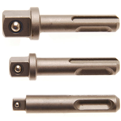 BGS - Adapter-Satz | SDS - Außenvierkant 6,3 mm (1/4"), 10 mm (3/8"), 12,5 mm (1/2") | 3-tlg. - 8214