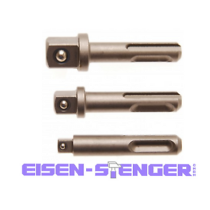 BGS - Adapter-Satz | SDS - Außenvierkant 6,3 mm (1/4"), 10 mm (3/8"), 12,5 mm (1/2") | 3-tlg. - 8214