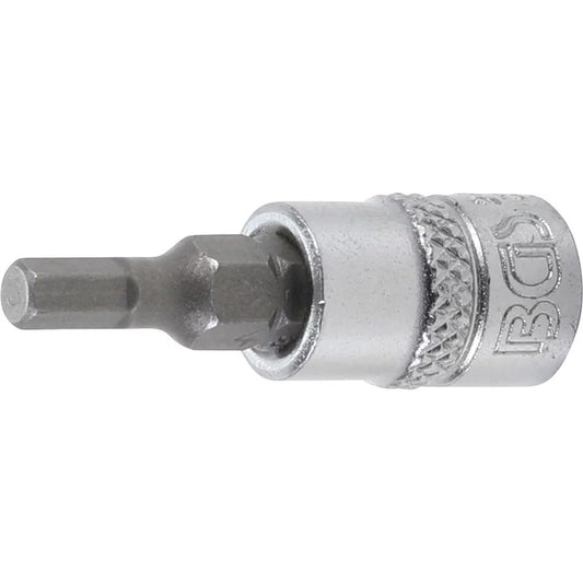 BGS - Bit-Einsatz | Antrieb Innenvierkant 6,3 mm (1/4") | Innensechskant 4 mm - 2498