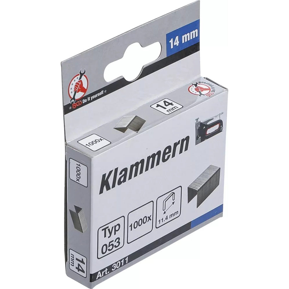 BGS - Klammern | Typ 53 | 14 x 11,4 mm | 1000 Stück - 3011