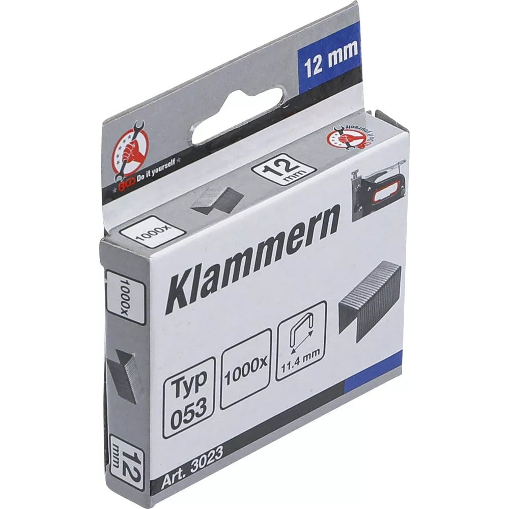 BGS - Klammern | Typ 53 | 12 x 11,4 mm | 1000 Stück - 3023