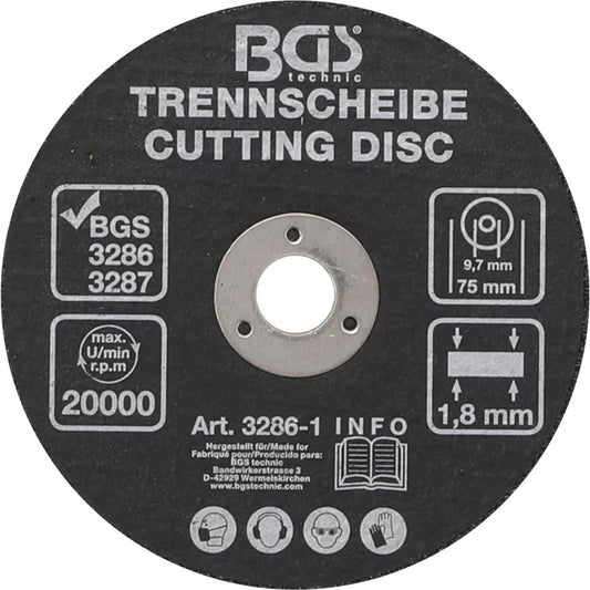BGS - Trennscheibe | Ø 75 x 1,8 x 9,7 mm - 3286-1