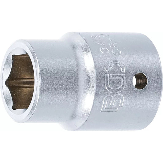 BGS - Steckschlüssel-Einsatz Sechskant | Antrieb Innenvierkant 20 mm (3/4") | SW 19 mm - 3419