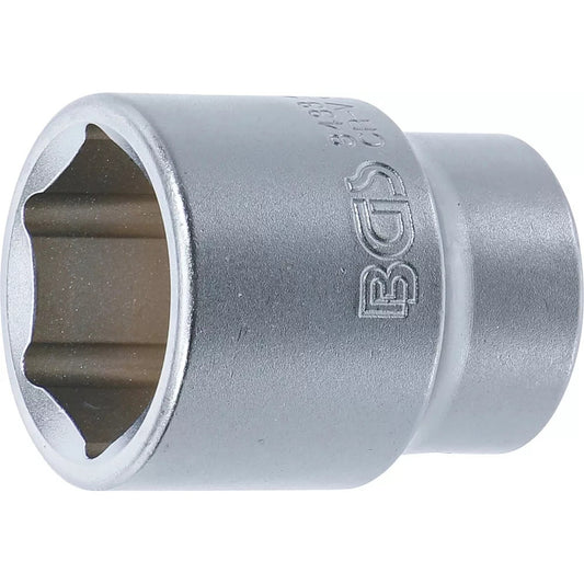 BGS - Steckschlüssel-Einsatz Sechskant | Antrieb Innenvierkant 20 mm (3/4") | SW 33 mm - 3433